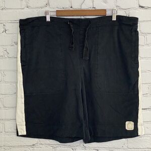 Converse One Star Sweat Shorts Mens Size XL Black White Pockets Gym Shorts‎ VTG